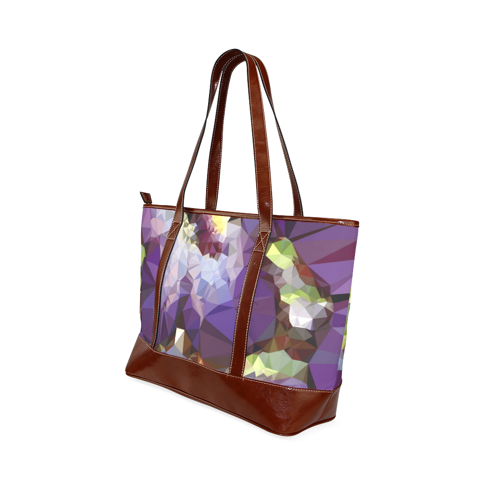 Purple Abstract Geometric Dream Tote Handbag (Model 1642)