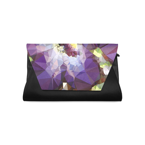 Purple Abstract Geometric Dream Clutch Bag (Model 1630)