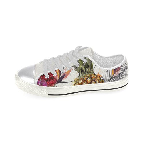 Our Fashon will makes you Crazy! Tropical artistic NEW LINE 2016 Designers Collection. Hand-drawn ar Canvas Women's Shoes/Large Size (Model 018)