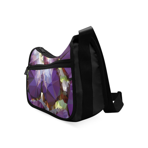 Purple Abstract Geometric Dream Crossbody Bags (Model 1616)