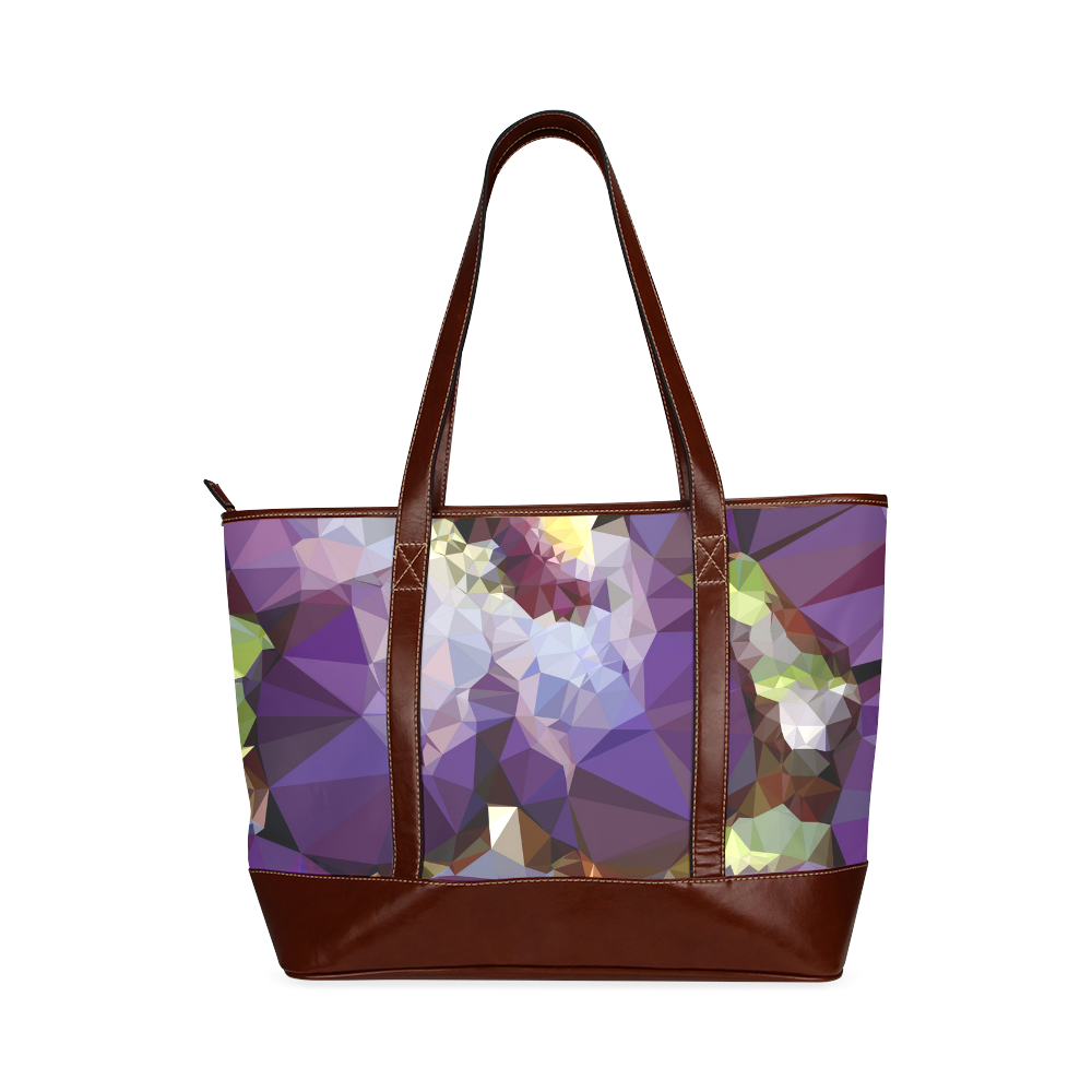 Purple Abstract Geometric Dream Tote Handbag (Model 1642)