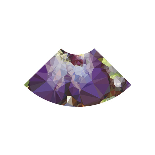 Purple Abstract Geometric Dream Atalanta Casual Sundress(Model D04)