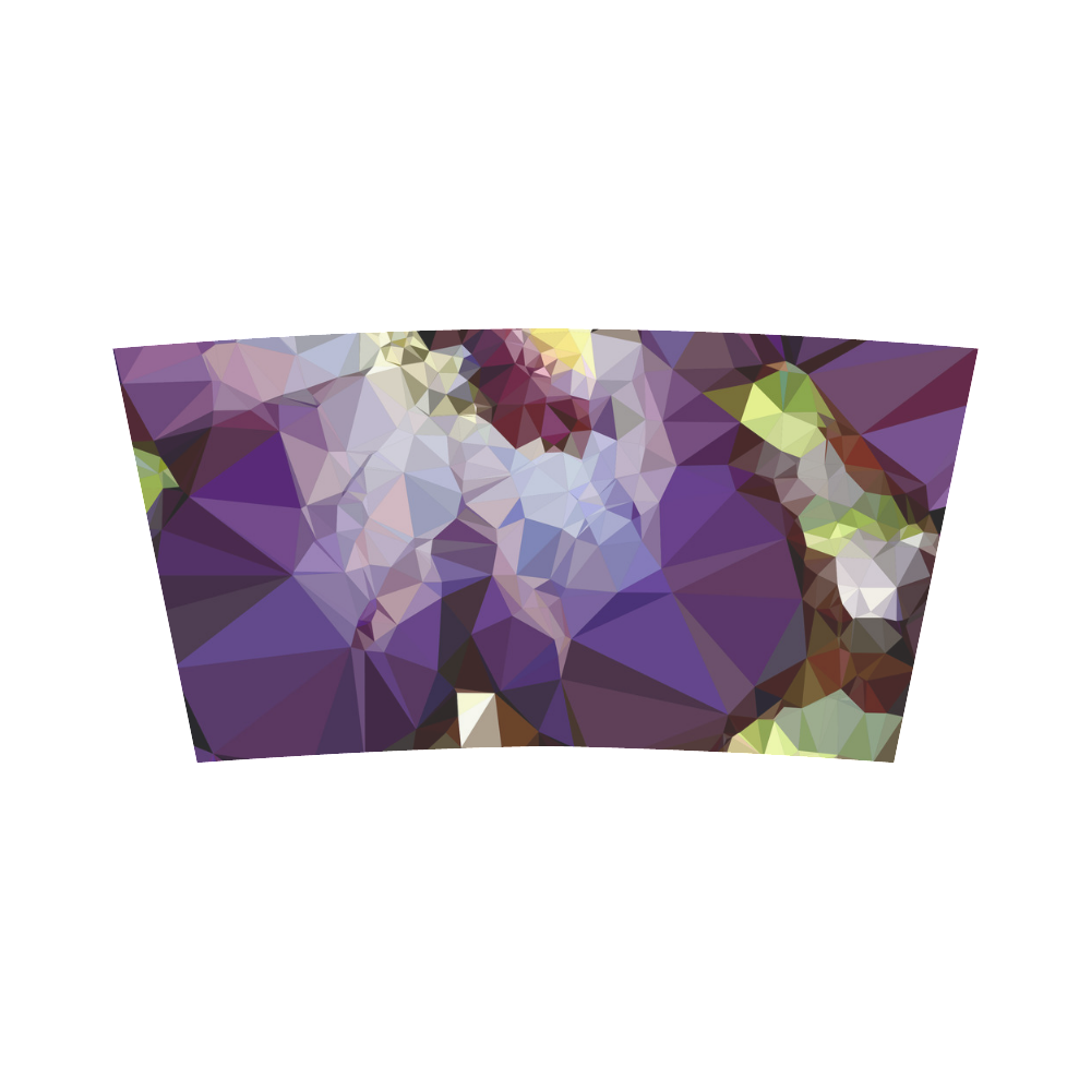 Purple Abstract Geometric Dream Bandeau Top