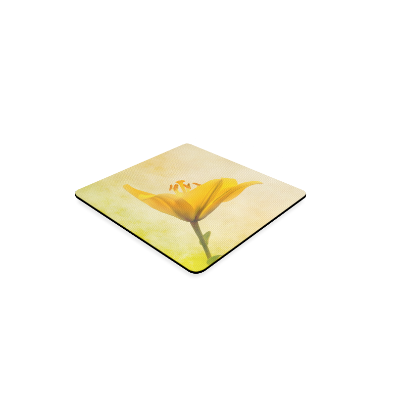 Lemon lily Square Coaster