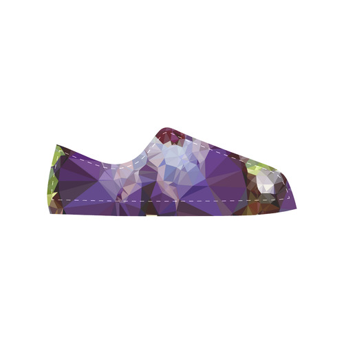 Purple Abstract Geometric Dream Men's Classic Canvas Shoes/Large Size (Model 018)