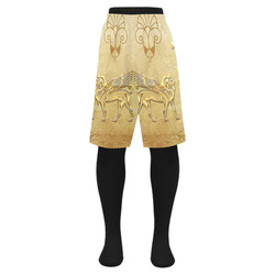 Wonderful egyptian sign in gold Men's Swim Trunk (Model L21)