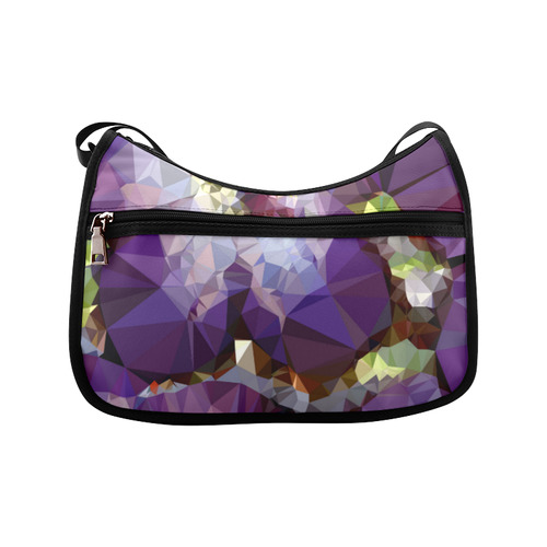 Purple Abstract Geometric Dream Crossbody Bags (Model 1616)