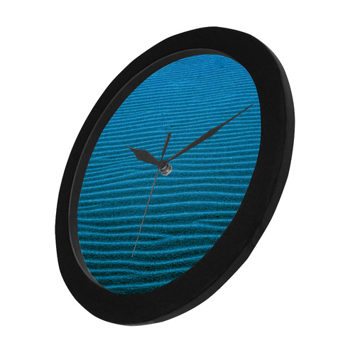 blue sand Circular Plastic Wall clock