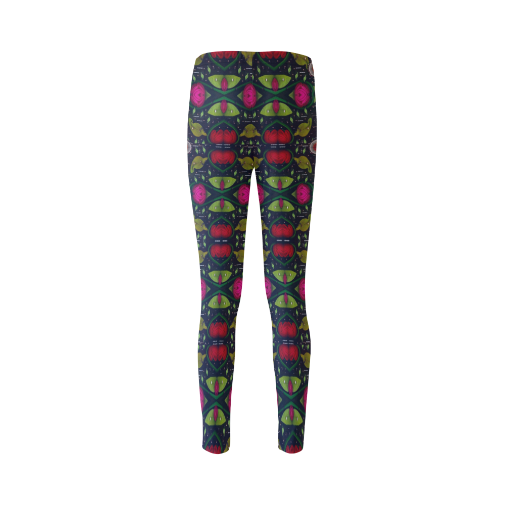 Roses And Green Leaf Cassandra Women S Leggings Model L01 Id D903700