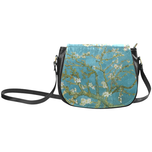 Vincent Van Gogh Blossoming Almond Tree Classic Saddle Bag/Small (Model 1648)