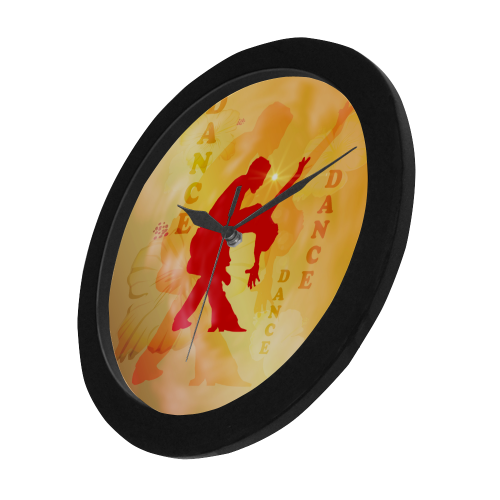 The dancing copuple Circular Plastic Wall clock