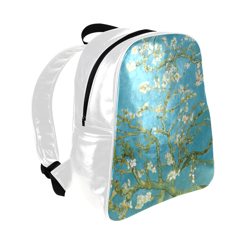 Vincent Van Gogh Blossoming Almond Tree Multi-Pockets Backpack (Model 1636)