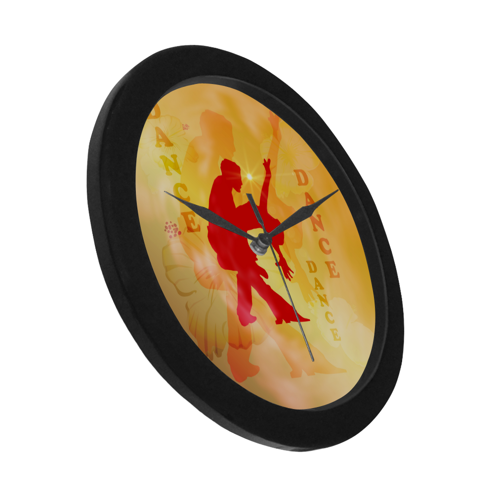 The dancing copuple Circular Plastic Wall clock