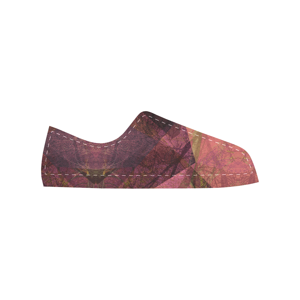 PATTERN GARDEN NO5L-Design-11_ Canvas Women's Shoes/Large Size (Model 018)