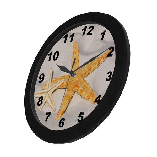 Starfish Pair Circular Plastic Wall clock
