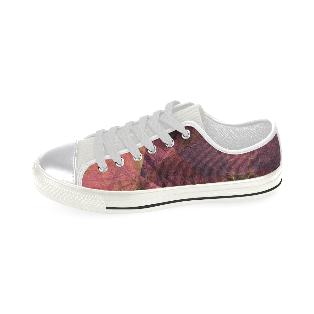 PATTERN GARDEN NO5L-Design-11_ Canvas Women's Shoes/Large Size (Model 018)