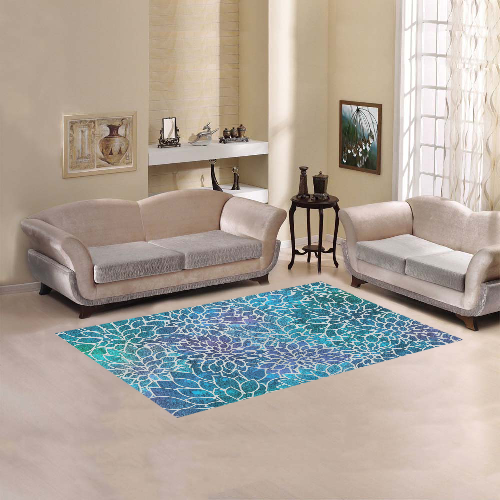 Floral Abstract 4 Area Rug 5'x3'3''