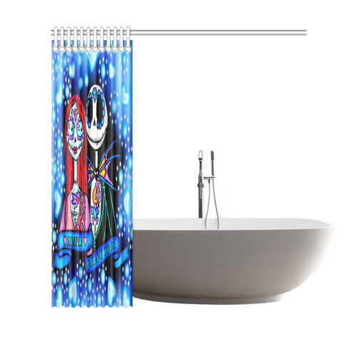 jack and sally Shower Curtain 69"x70"