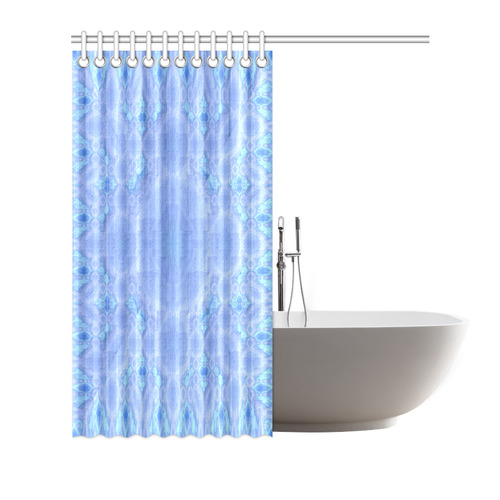 Blue Pastel Mandala Shower Curtain 72"x72"