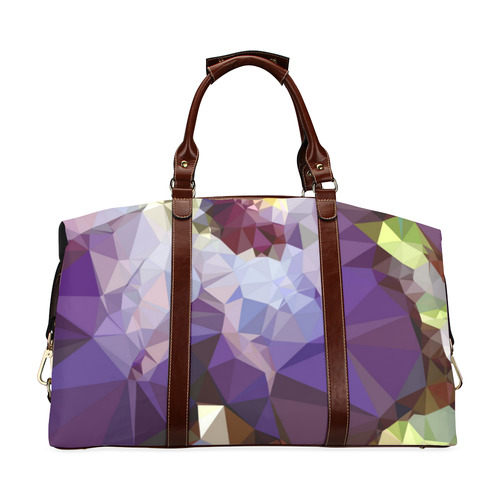 Purple Abstract Geometric Dream Classic Travel Bag (Model 1643) Remake