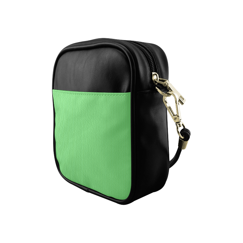 Green Vertical Stripes Sling Bag (Model 1627)