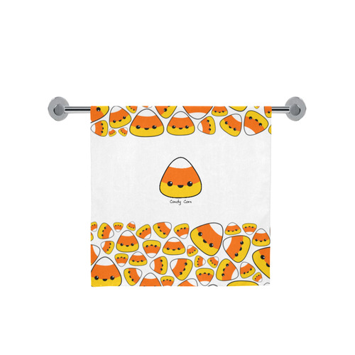 Kawaii Candy Corn v2 Bath Towel 30"x56"