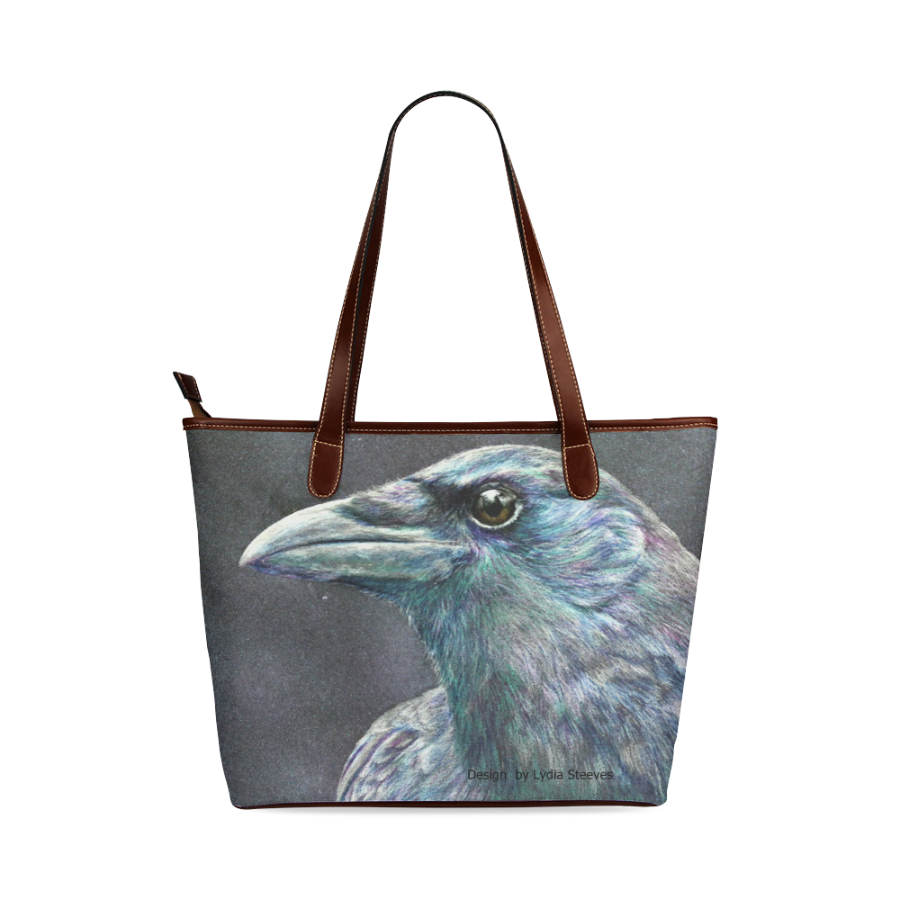 I Love Crows Shoulder Tote Bag (Model 1646)