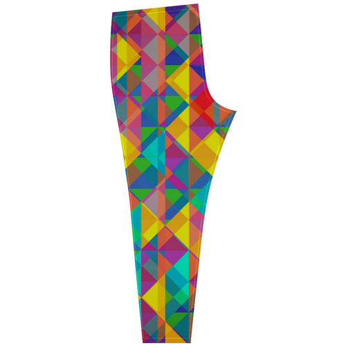 Colorful Abstract Christmas New Year Celebration Cassandra Women's Leggings (Model L01)