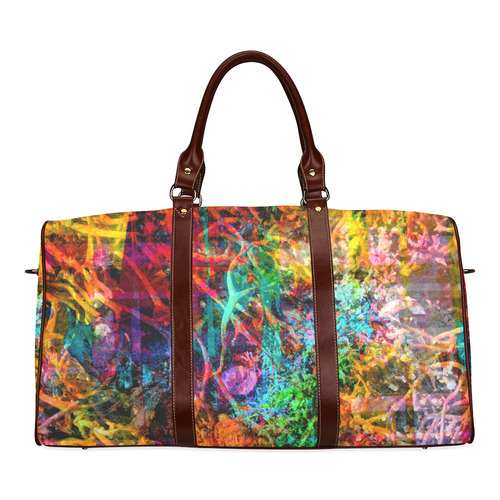 Sea Weed Color by Martina Webster Waterproof Travel Bag/Small (Model 1639)