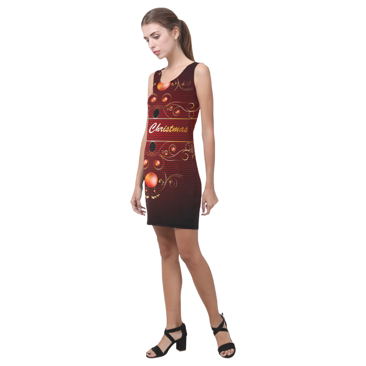 Merry christmas Medea Vest Dress (Model D06)