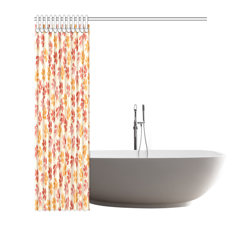 Autumn leaves pattern Shower Curtain 72"x72"