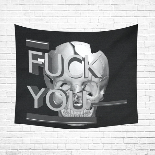 Fuck You Cotton Linen Wall Tapestry 60"x 51"