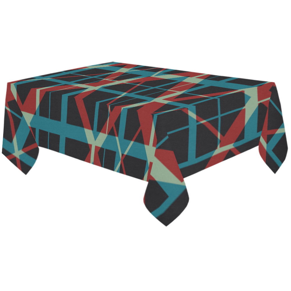 Plaid I Cotton Linen Tablecloth 60"x120"