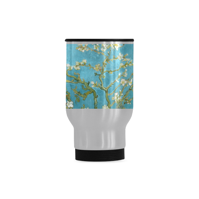 Vincent Van Gogh Blossoming Almond Tree Travel Mug (Silver) (14 Oz)