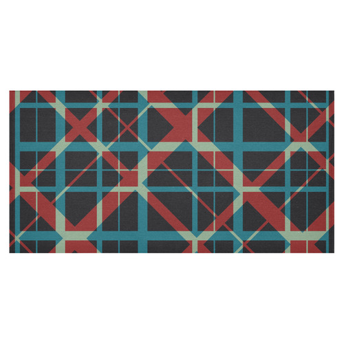 Plaid I Cotton Linen Tablecloth 60"x120"