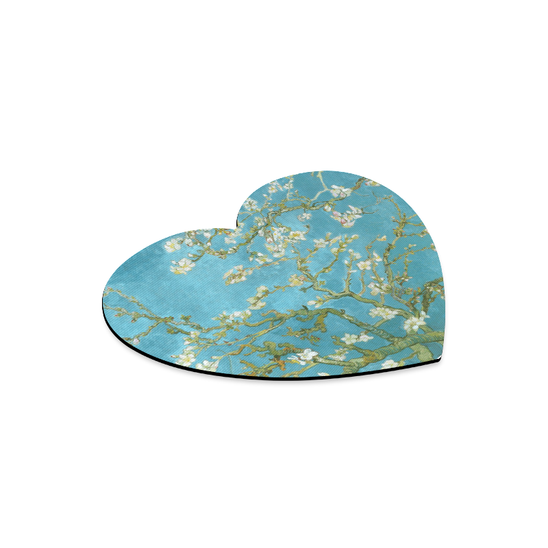 Vincent Van Gogh Blossoming Almond Tree Heart-shaped Mousepad