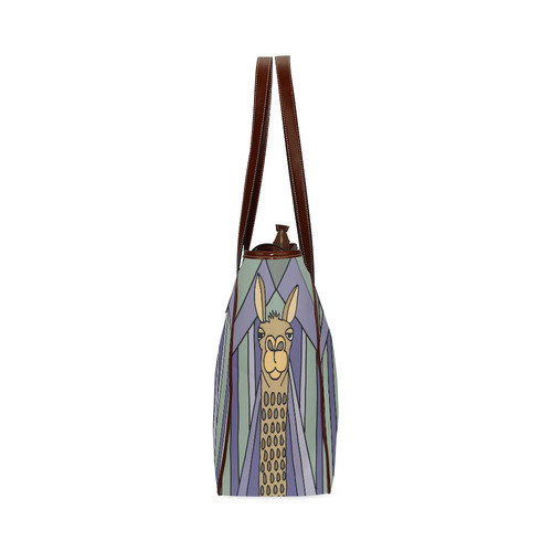 Funny Llama Art Classic Tote Bag (Model 1644)