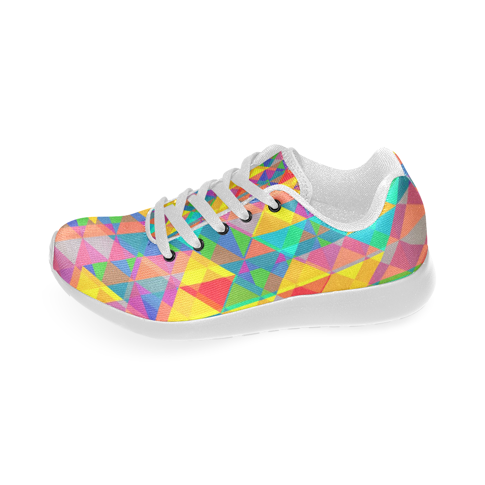 Colorful Abstract Christmas New Year Celebration Women’s Running Shoes (Model 020)