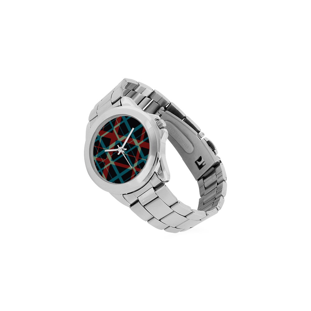 Plaid I Unisex Stainless Steel Watch(Model 103)