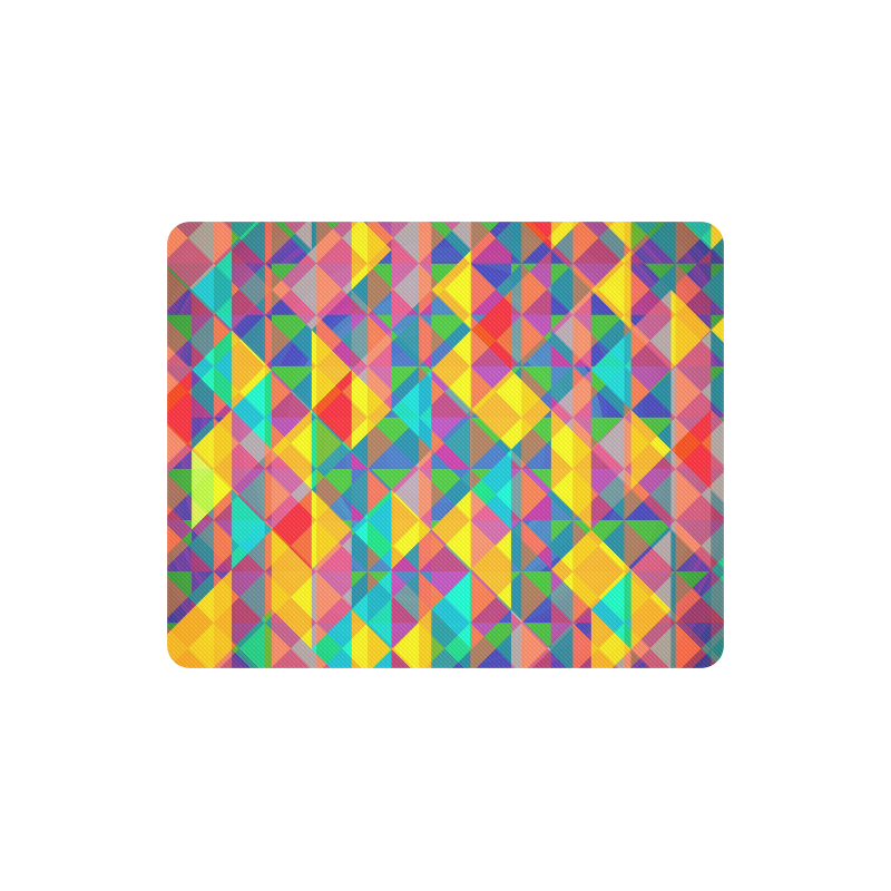 Colorful Abstract Christmas New Year Celebration Rectangle Mousepad