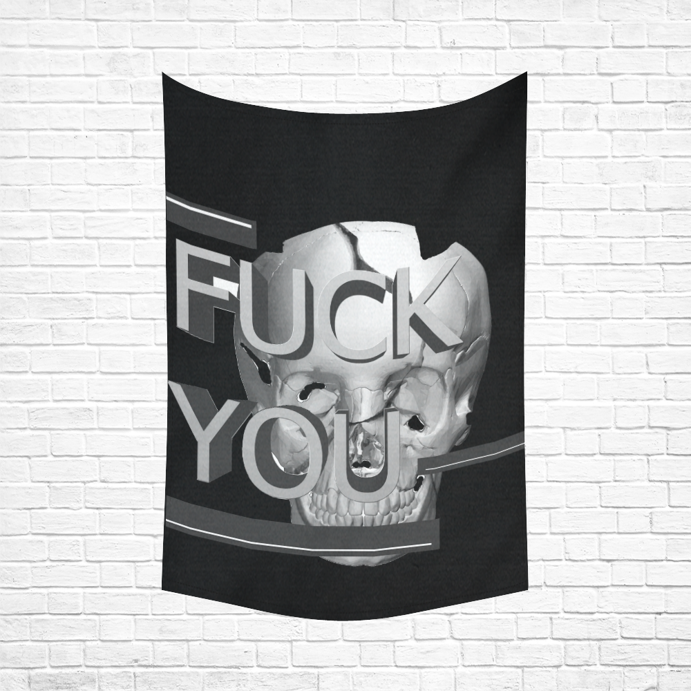 Fuck You Cotton Linen Wall Tapestry 60"x 90"