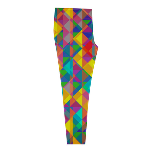 Colorful Abstract Christmas New Year Celebration Cassandra Women's Leggings (Model L01)