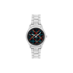 Plaid I Cool Modern Plaid Pattern Men's Stainless Steel Watch(Model 104)
