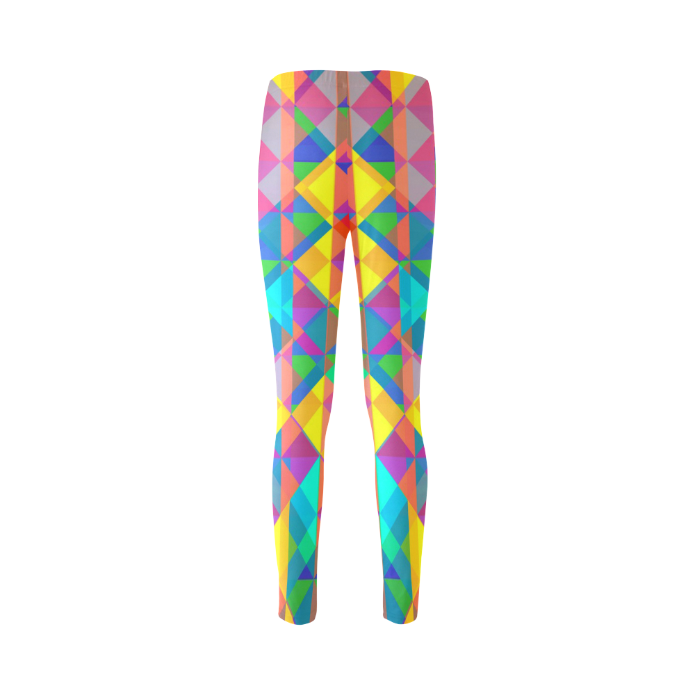 Colorful Abstract Christmas New Year Celebration Cassandra Women's Leggings (Model L01)