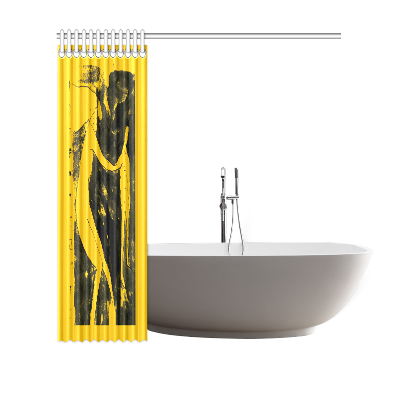 boceto courtine yellow Shower Curtain 69"x70"