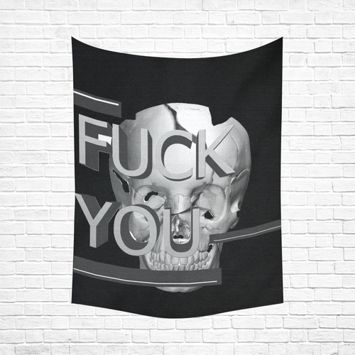 Fuck You Cotton Linen Wall Tapestry 60"x 80"