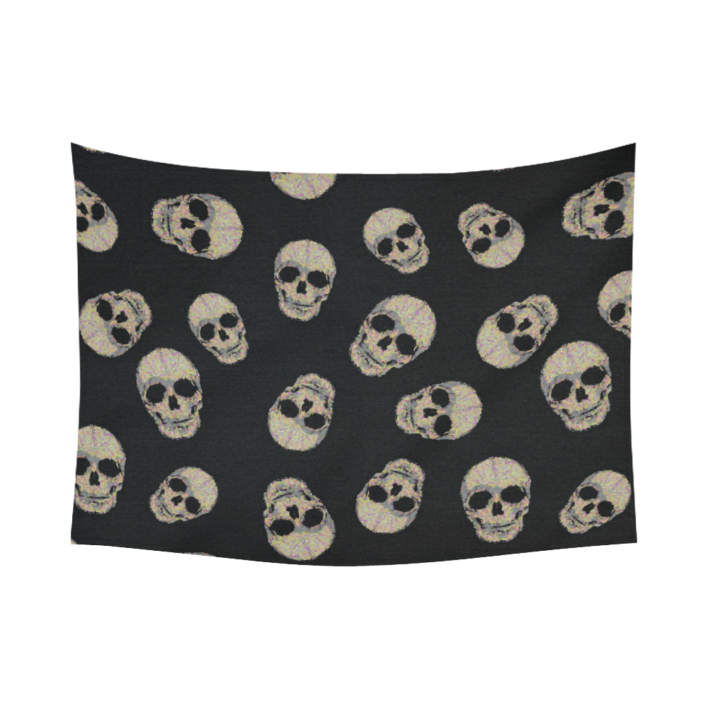 The Living Skull Cotton Linen Wall Tapestry 80"x 60"