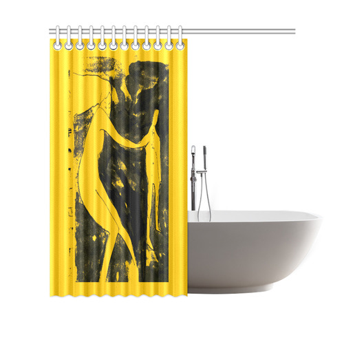 boceto courtine yellow Shower Curtain 69"x70"