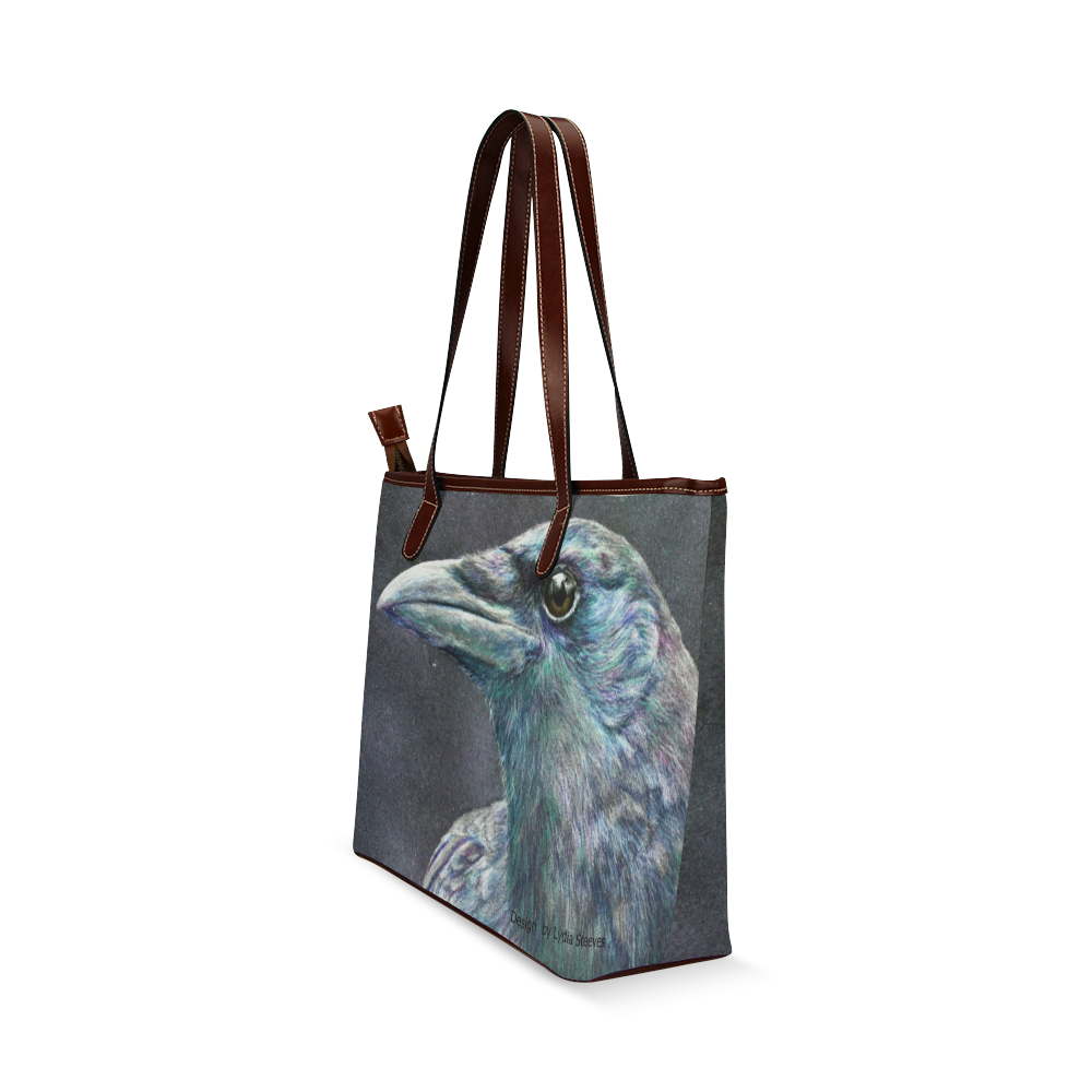 I Love Crows Shoulder Tote Bag (Model 1646)