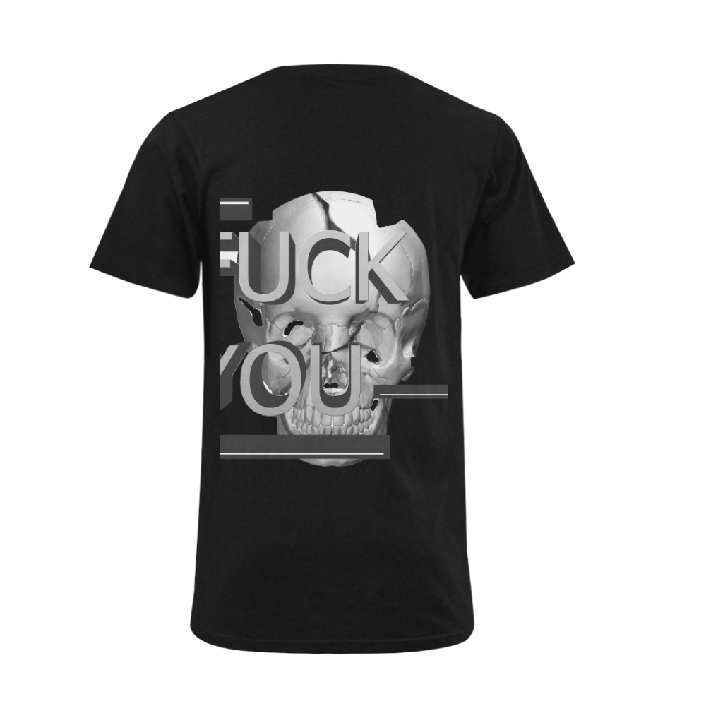 Fuck You Men's V-Neck T-shirt (USA Size) (Model T10)